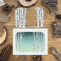 Mvchifay Cutting Dies Happy Birthday Metal Stencils Scrapbooking Tool DIY Emboss Paper Card Making (Winter Tree-11.7x8.3cm)