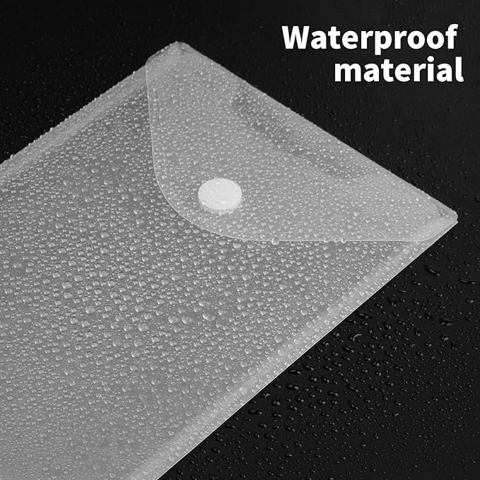 12 Pack Large Clear Die & Stamp Storage Bag Transparent Plastic Folders for Cutting Dies Stencil Embossing Crafts for DIY Scrapbooking Paper Card Craft Organizer Holder