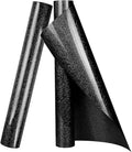 TORC Black Glitter HTV Heat Transfer Vinyl Roll 12 inch x 10 ft Iron on Vinyl for T Shirts Crafts