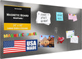 Diamond Life Magnetic Board - Memo & Vision Board for Home, School & Office - Magnet Board for Kids - Pre-drilled Mounting Screws Included (Stainless Steel 24"x48")