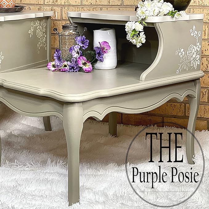 Dixie Belle Paint Company Chalk Finish Furniture Paint - Sawmill Gravy (4oz) - Matte Smooth Beige Chic Chalk Mineral DIY Furniture Paint
