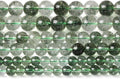60PCS 6MM Green Crackle Phantom Ghost Crystal Beads for Jewelry Making DIY Bracelet Necklace Accessories 15" Energy Healing Power Stone Beads