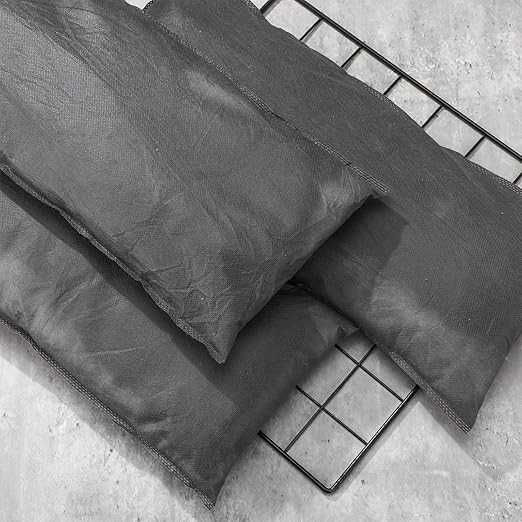 Sintuff 12 Pcs Oil Absorbent Pillows 8" x 20" Universal Spill Absorbent Pillows for Water and Oil Spill Containment, Flood Cleanup