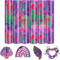 Tintnut Purple Splash Heat Transfer Vinyl - 6 Sheets 10"x12" Patterned HTV for T-Shirts, Hats, Clothes - Compatible with Cricut & Silhouette Cameo