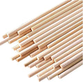 HOPELF 200PCS Dowel Rods Wood Sticks Wooden Dowel Rods - 1/8 x 12 Inch Bamboo Sticks - for Crafts，Hardwood Dowel Rod Assortment，Wooden Rod Sticks Doweling Rods， Cake Dowels and DIYers.