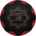SLOWPLAY Nash Clay Poker Chips, 14 Grams Heavyweight Clay Composite, 40mm Large Chips in Bulk, Pack of 50 with Denomination of 50