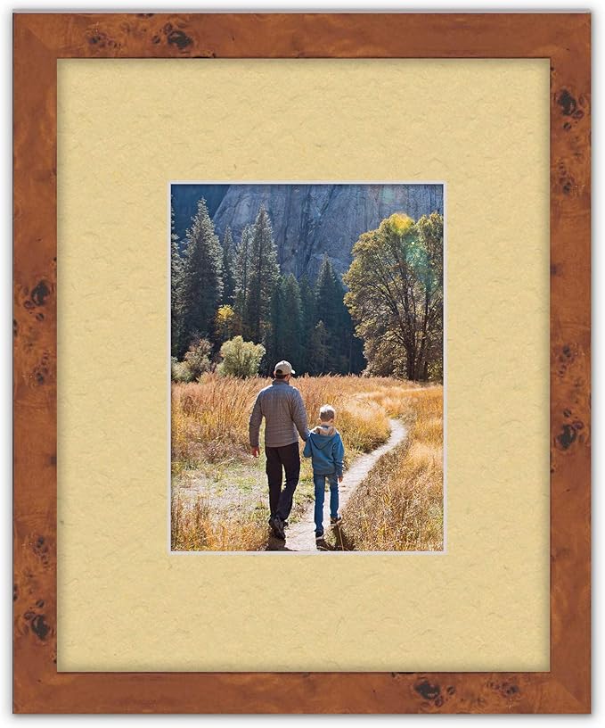 Poster Palooza 8.5x11 Mat Bevel Cut for 7x9 Photos - Acid Free Marzipan Beige Precut Matboard - For Pictures, Photos, Framing - 4-ply Thickness