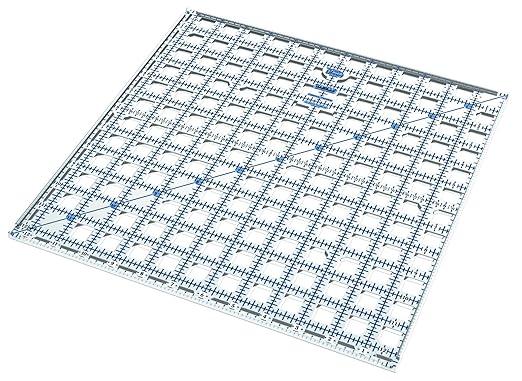 Square Quilting Ruler Set | 3 Square Quilting Rulers | 12.5x12.5, 9.5x9.5, 6.5x6.5 TrueCut Quilting Rulers and Notions