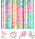 Tintnut Spring Color Splash Heat Transfer Vinyl - 6 Sheets 10"x12"Watercolor HTV Patterned HTV Iron On Vinyl for T-Shirts Hats Clothes,for Cricut & Silhouette Cameo