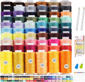 ilauke 60 Colors Sewing Thread, 144 Pcs Prewound Bobbins, 400 Yards Per Yards Threads, Sewing Thread Kit Supplies for Universal Machines, Emergency and Travel DIY Hand