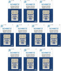 SCHMETZ Universal Sewing Machine Needles - Size 110/18, 5-Needle Cards, Pack of 10