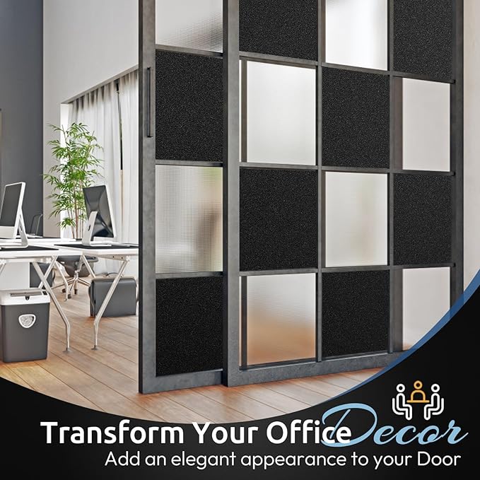 rabbitgoo Blackout Window Film, Sun Heat Blocking Privacy Cover for Glass, Removable Opaque Room Darkening Dark Black Out Window Covers Tint Shades for Home Day Sleep Light Blocker 35.4 x 118.1 Inches