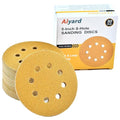 5-Inch 8-Hole Hook and Loop Sanding Discs 60-Grit Random Orbit Sandpaper, 50-Pack