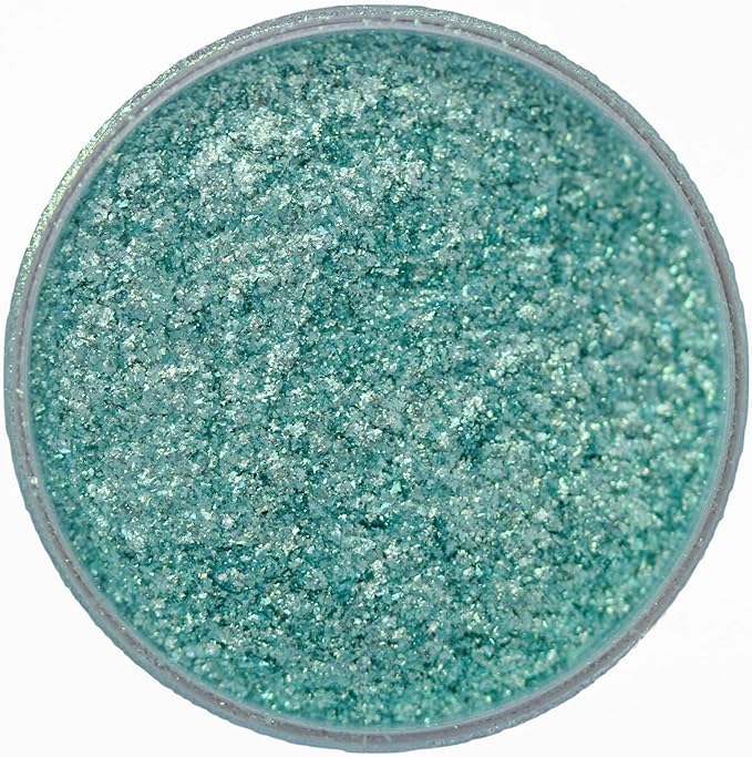 Premium Diamond Mica Powder Pigment- for Epoxy, Resin, Soap, Paint, Woodworking, Acrylic Pouring, Bath Bombs, Fishing Lures - DIY Arts and Crafts Additive (Diamond Turquoise Green)