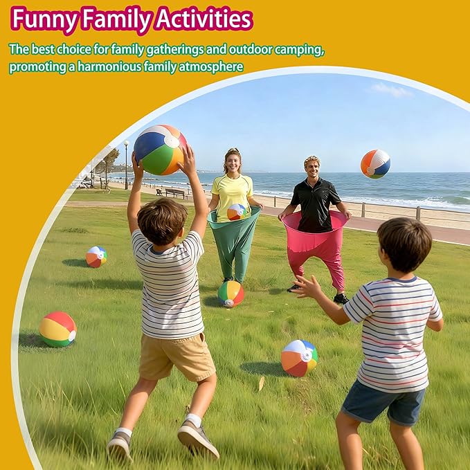 Granny Pants Yard Game, Hilarious Inflatable Ball Relay Set with Granny Giant Stretchy Pants, Ganny Pants Outdoor Game, Balls and Pump, Team Relay Family Reunion Party Field Game Set