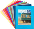 HOTUO 10 Pack 11x14 Mixed Colors Picture Mats, 4 Ply Thickness Frame Mattes for 8x10 Photo, Photo Mat with Core Bevel Cut, for Frames/Artwork/Print/Pictur(with V-Groove)