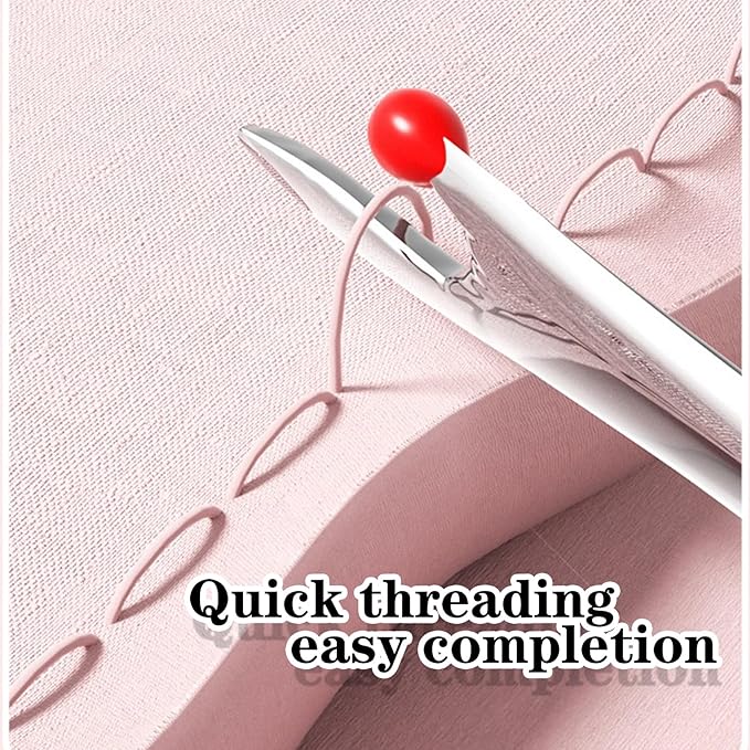 Upgraded 2 in 1 Automatic Needle Threaders Seam Ripper,Quilting Supplies Sewing Kit,Quick Sewing Machine Loop Needle Threaders (3PCS-Purple/Green/Yellow)