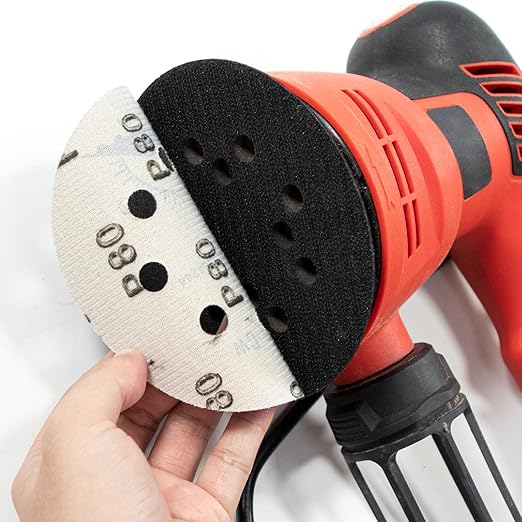 100 Pcs 5 inch Wet Dry Sanding Discs Grit 180 Hook and Loop 8 Hole Silicon Carbide Orbital Sander Sandpaper