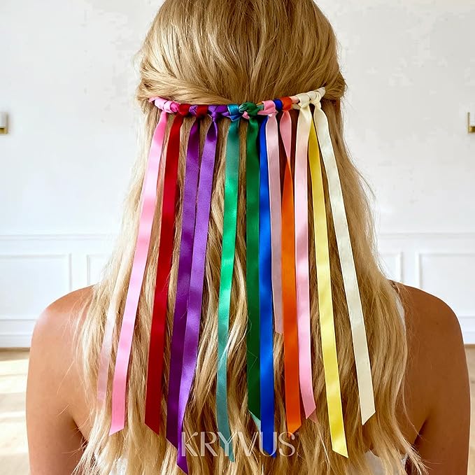 Rainbow Satin Ribbon Set – 20 Colors, 3/8" x 5 Yards Each, 100 Yards Total, Double-Faced Colorful Satin Ribbons for Gift Wrapping, Hair Bows, Wedding & Party Decorations, DIY Crafts