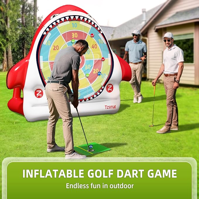 Inflatable Golf Game Set, Outdoor & Beach Golf, Party Darts and Indoor Darts for Backyard, Camping & Outdoor Parties – Ultimate Sports & Recreation Gear for Family