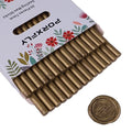 30 Pieces 7mm Sealing Wax Sticks for Glue Gun,PORXFLY Mini Wax Seal Sticks Great for Seals Stamp,Cards Envelopes,Wedding Invitations,Gift Wrapping,Wine Packages (Greenish Gold)