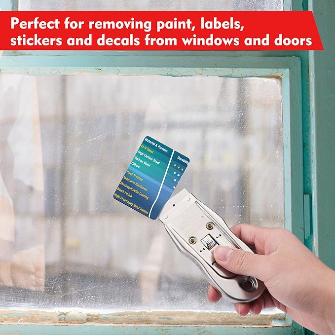 WORKPRO 200-Pack Single Razor Edge Blades, Industrial Scraper Razor Blades, High Carbon Steel One Edge Razor Blades