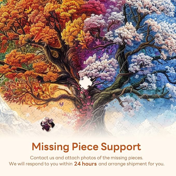 masseruon Round Puzzles for Adults 1000 Pieces-Tree of Life Puzzle-26.6x26.6in Jigsaw Puzzles with HD Matte Finish-Hard Impossible Difficult for Adult-Challenging Gift for Puzzle Lovers