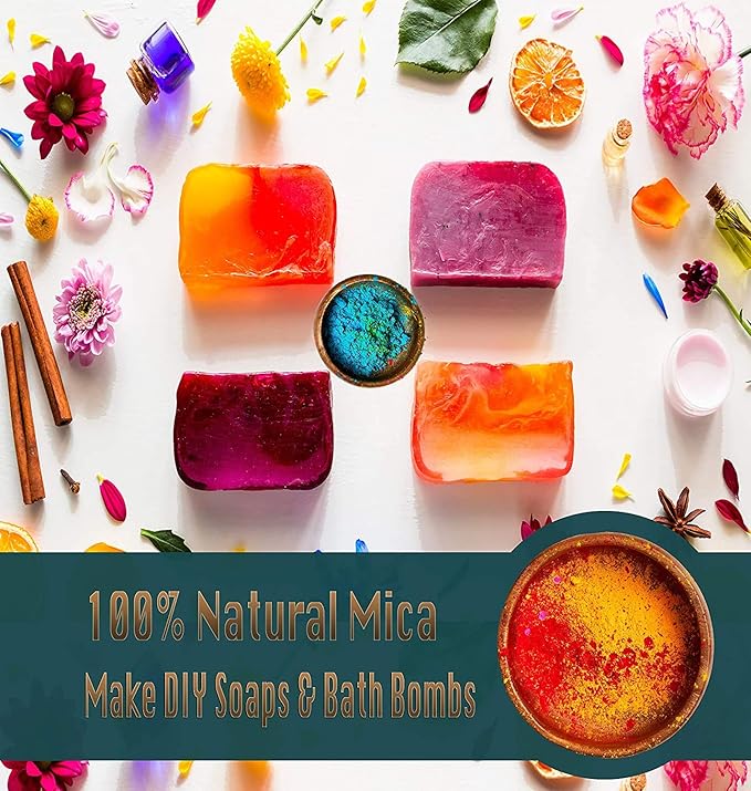 Deep Red Mica Powder for Epoxy Resin 56g / 2oz. Jar - TECHAROOZ 2 Tone Resin Dye Color Pigment Powder for Lip Gloss, Nails, Colorant for Slime Bath Bombs Soap Making Flag Red