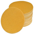 6-Inch No-Hole Hook and Loop Sanding Discs 120-Grit, Random Orbital Sandpaper for Automotive and Woodworking, 100-Pack