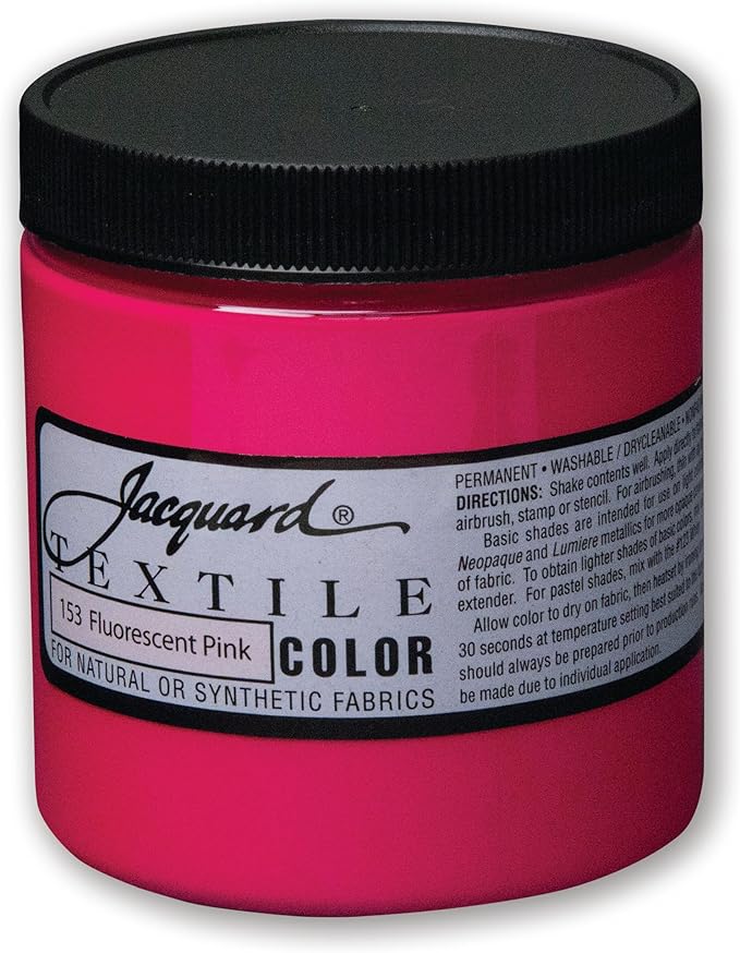 Jacquard Products Textile Color Paint FL, Fluorescent Pink, One Size