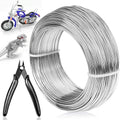 18 Gauge Aluminum Craft Wire Jewelry Making, 328 FT Metal Wire Armature Bendable Wire for Bonsai Trees, Sculpting, DIY Crafts Beading Floral (Silver, 1 mm Thickness)