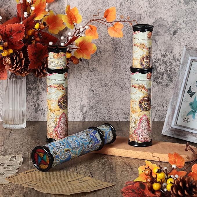 Yunsailing 12 Pack Magic Kaleidoscope Classic Retro Toys - Stretchable Long Kaleidoscope Bulk Party Favors - Educational Science Developmental Toy for Boy, Girl, Adults - Birthday