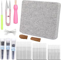 Mayboos Felting Kit with 8"x10" Mat, Needles for Wool & Leather Guards