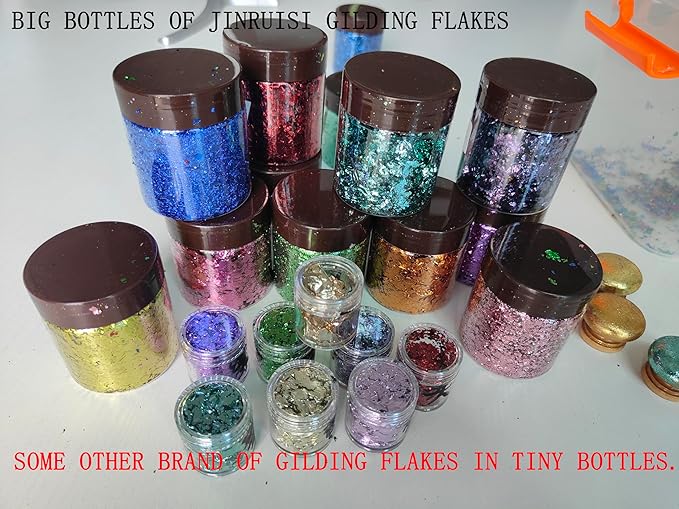 Gilding Flakes,Gold Foil Flakes for Resin,Blue Red Purple Pink Metallic Foil Flakes for Resin Jewelry Making,Nails,Painting Art,Crafts and Slime (Dark Purple)