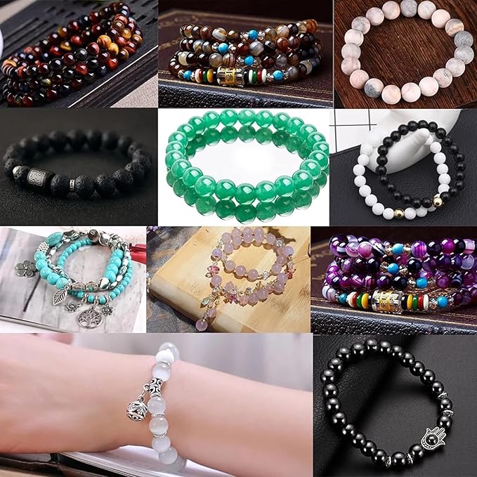 45pcs 8mm White Howlite Spun Gold Stone Beads for Jewelry Making Natural Stone Energy Healing Beads DIY Bracelet Necklace 15" (8mm, White Howlite Spun Gold Stone)