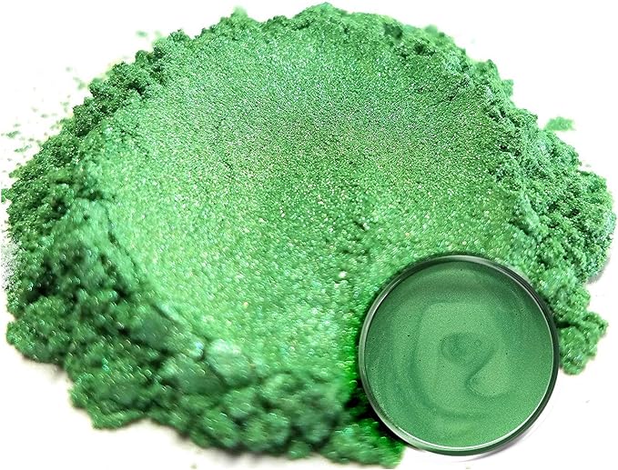 Eye Candy Pigments Premium Green Mica Powder - Mint Green (50gr) - for Epoxy, Resin, Soap, Paint, Woodworking, Acrylic Pouring, Bath Bombs, Fishing Lures - DIY Arts and Crafts Additive