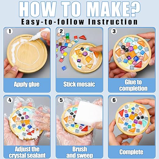 Mosaic Crystal Grout – Ultimate Grouting Solution & DIY Craft Essential for Mosaic Tile Projects, Handmade Art, & Home Decor (8.8oz)
