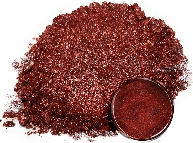 Eye Candy Pigments Premium Copper Mica Powder - Shu Copper (50gr) - for Epoxy, Resin, Soap, Paint, Woodworking, Acrylic Pouring, Bath Bombs, Fishing Lures - DIY Arts and Crafts Additive