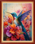Artvxeay Stamped Cross Stitch Kits Beginners Full Range of Embroidery Starter Kits for Adults Printed Cross Stitching DIY Needlepoint Kit 11CT - (Hummingbird Flowers 16x20 inch)