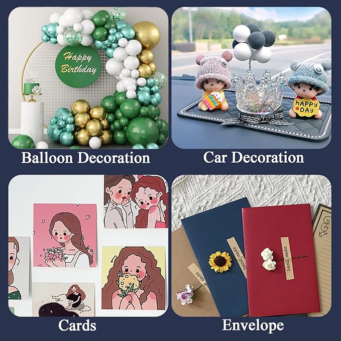 Adhesive Stick dots Two-Sided Sided Mounting Putty Stick Tack for Wall Hanging Crafts Balloons Festival Party Decorations,Clean Removable(0.6"*0.6"-160)