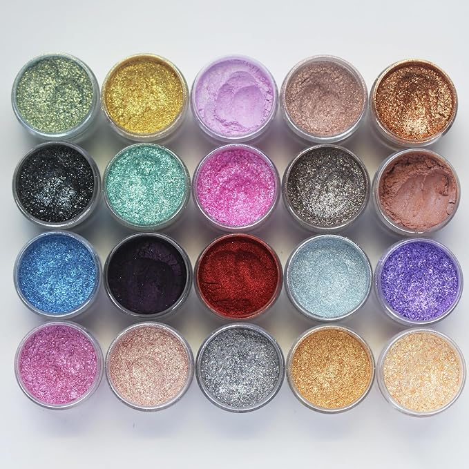Premium Diamond Mica Powder Pigment- for Epoxy, Resin, Soap, Paint, Woodworking, Acrylic Pouring, Bath Bombs, Fishing Lures - DIY Arts and Crafts Additive (Diamond Rainbow Brown)