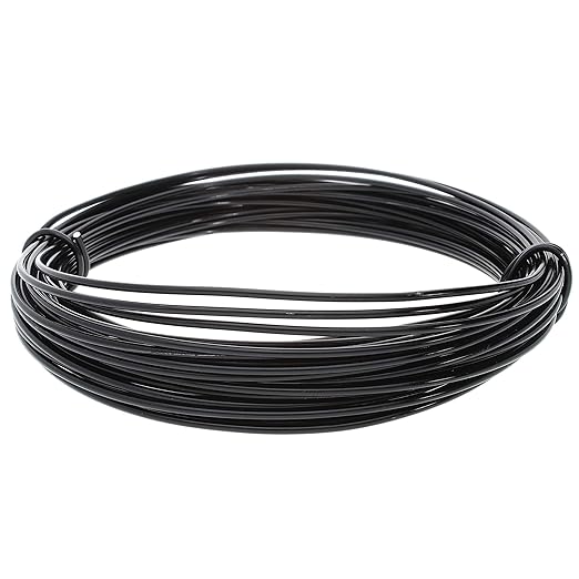 The Beadsmith Anodized Aluminum Wire – 12 Gauge – 39 feet – Black Color – Bendable Craft Wire Used to Jewelry Making, Wire Wrapping, Sculpting, Floral, Modeling and Other DIY Arts & Crafts