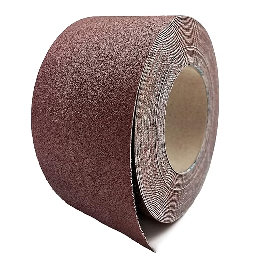 120 Grit Sandpaper Roll, 3 Inch x 49 Feet Emery Cloth Roll Aluminum Oxide Abrasive Paper Roll Continuous Sandpaper for Metalworking, Woodworker, Furniture Repair, Sanding Automotive Plumbing