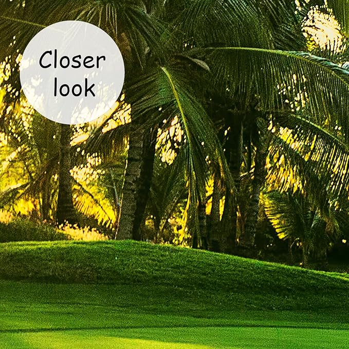 AFZEVEB-Green Golf Course Landscape Wallpaper Wall murals for Bedroom 114"x74"(Not Peel and Stick)
