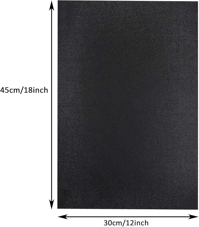 Similane 6 Pcs Cross Stitch Aida Cloth Embroidery Cloth Cross-Stitch Fabric 14 Count Black Aida Easy to use Embroidery Patterns Pictures 12 by 18-Inch