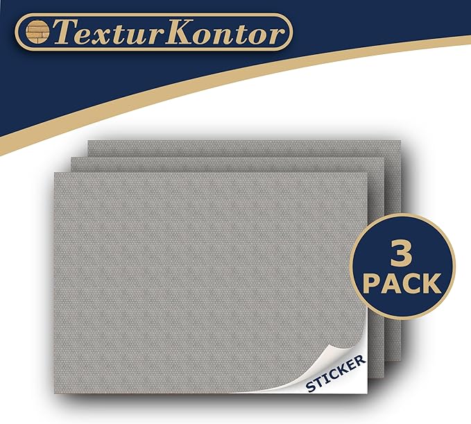 3 Sheets Self-Adhesive Decorative Film Paving Stones and Surfaces for Model Making in Scale 1:87 Scale H0 (UK: 3.5 mm Scale) (Concrete Hexagons)