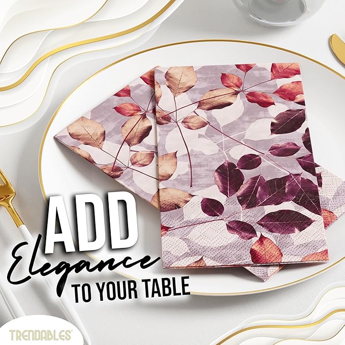 Trendables Floral Napkins for decoupage 200 Pcs 3 Ply floral paper napkins decorative Guest Towels Disposable Bathroom, Flower Design For Tea Party Decorations, Dinners & Weddings