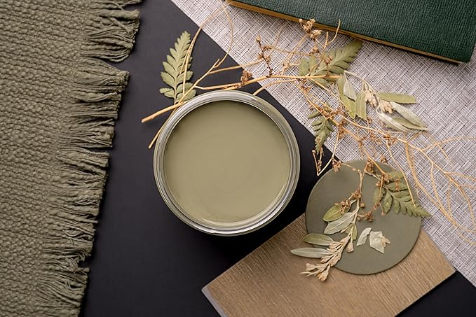 Dixie Belle Paint Company Chalk Finish Furniture Paint – Olive Wood (1 Gallon / 128oz) – Matte Chic Chalk Mineral DIY Furniture Paint
