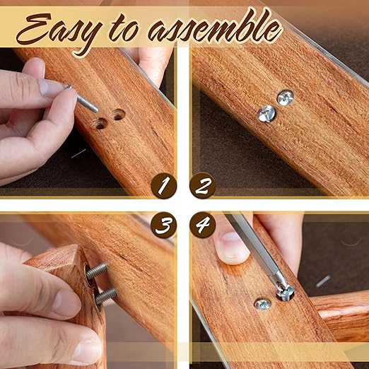 SAVINA Safety Ruler with Handle & Stainless Steel Edge - 13in Handmade Hardwood Ruler for Quilting, Sewing, Fabric, Paper & Leather Crafts - Comfortable Grip for Precision Tailoring & DIY Projects