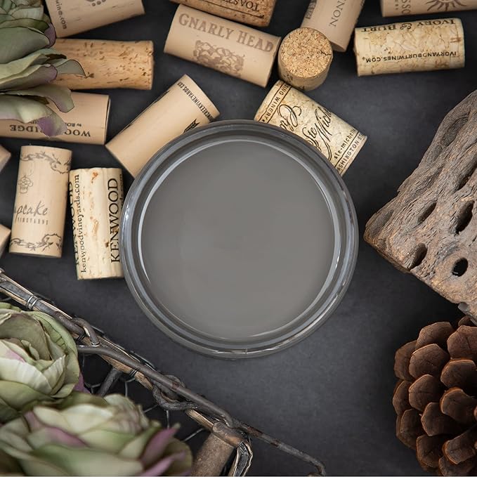 Dixie Belle Paint Company Chalk Finish Furniture Paint - Gravel Road (32oz) - Matte Warm Gray Chic Chalk Mineral DIY Furniture Paint